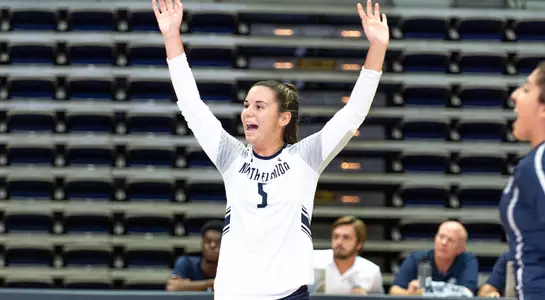 Julianna celebrating a point