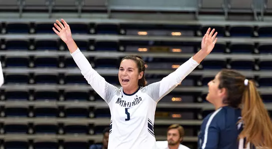 Julianna celebrating a point