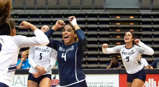 Rocio celebrates with the team