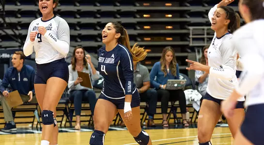Rocio (4) running to celebrate with her teammates
