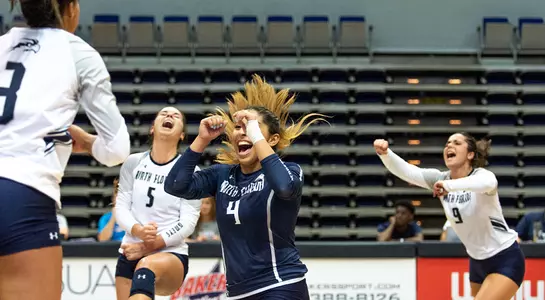 Rocio (4) excited after a point