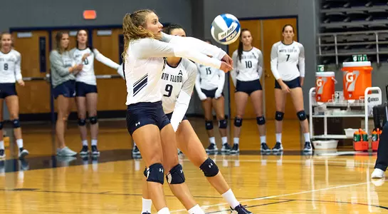 Alessia sets the ball up for  a teammate