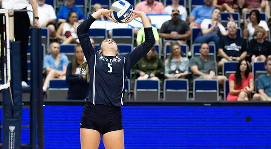 Julianna sets up for a point