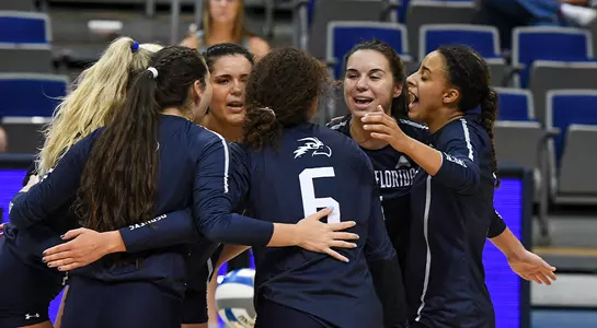The Ospreys huddling after a point