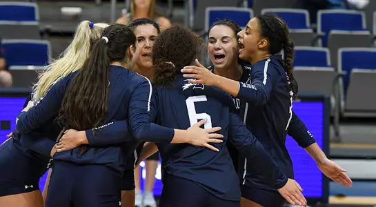 The Ospreys huddling after a point
