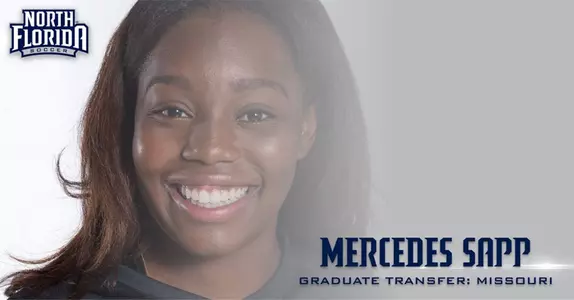 Head shot of Mercedes Sapp, a transfer into the North Florida women's soccer program