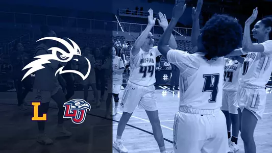 Women's basketball preview features Lipscomb and Liberty logos as well as the Osprey head.