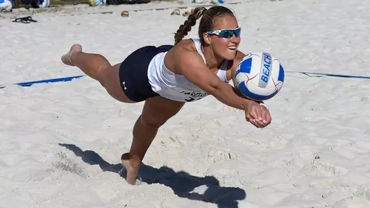 Lauren Galinis goes for a dig.