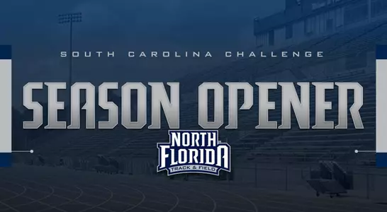 Track and Field Season Opener with North Florida Track logo, South Carolina Challenge
