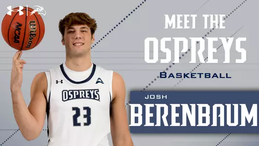 Meet the Osprey graphic with head shot of Josh Berenbaum with with text on gray background