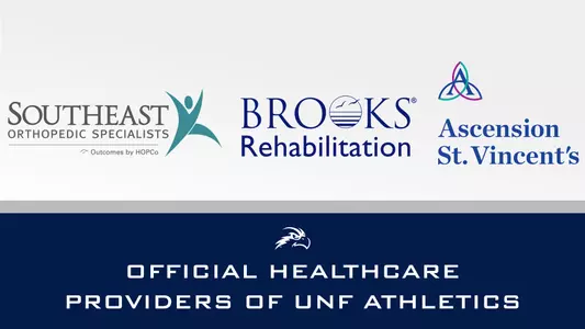 Southeast Orthopedics, Brooks Rehabilitation and Ascencion St. Vincent's will serve as the official Healthcare Partners for UNF Athletics beginning in 2020