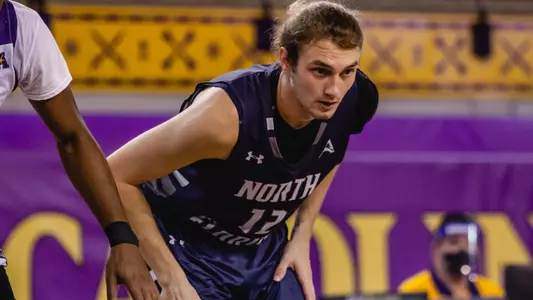 Ryan Burkhardt stands in the lane