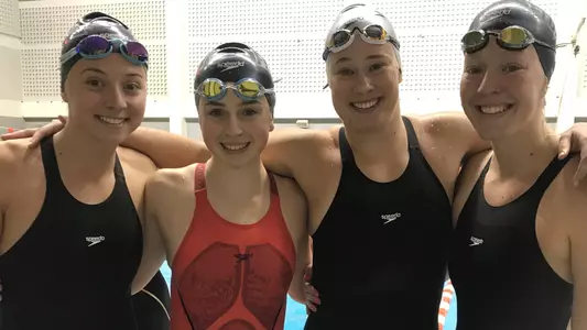 Picture of UNF relay team at the 2020 CCSA Championships