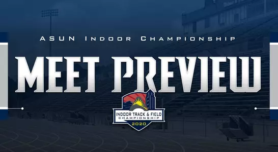 asun indoor track and field championship meet preview graphic