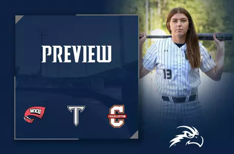 Softball preview featuring WKU, Troy and Charleston logo and Rindy Bryant