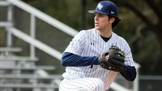 Ryan Jean rears back to pitch.