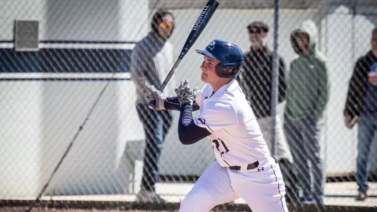 Austin Hurwitz swings the bat
