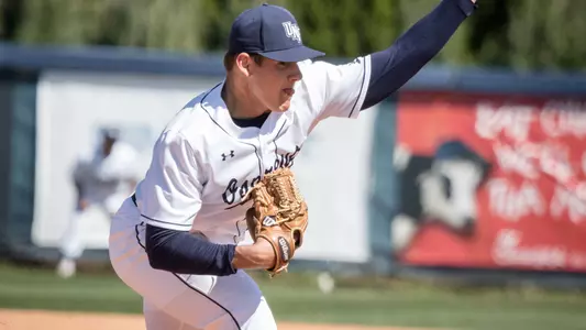 Tony Roca throws a pitch from the mound