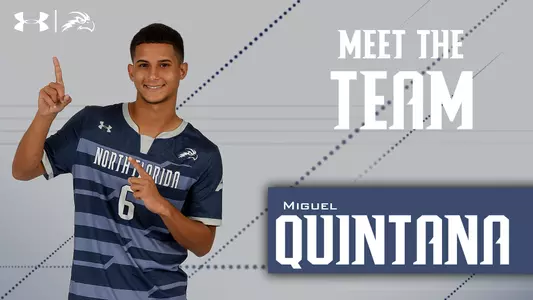 Meet the Team - Miguel Quintana photo with Osprey Logo and Under Armour logo in corner