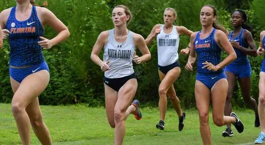 Camryn Cooney running on golf course