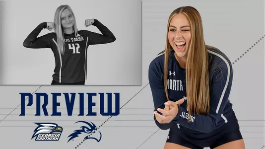 UNF volleyball game preview featuring Solimar Cestero and Lachelle Sikes