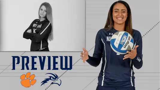 VB Preview UNF vs. Clemson Gray UNF Player Background