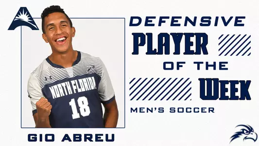 Giovanny Abreu Defensive player of the week graphic