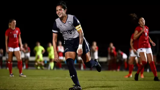 Thais Reiss celebrates after scoring game winning goal