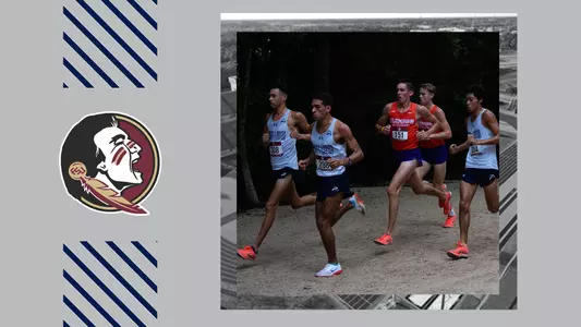 Men's XC team running at FSU XC Open