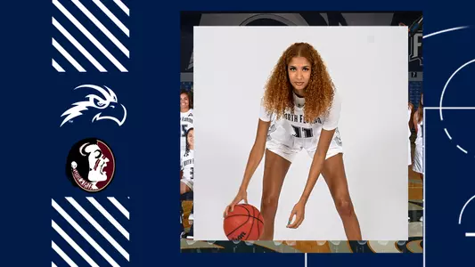 FSU preview graphic with a picture of Jazz BOnd