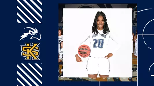 WBB Kennesaw State preview with a picture of Britnay Gore