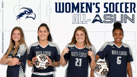 North Florida women's soccer had four players earn All-ASUN honors including Lauren Weiss, Thais Reiss, Kendra Hoffman and Allyna Thurston