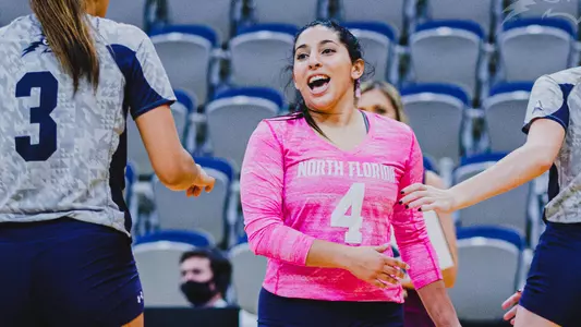 Rocio Moro celebrating after a play