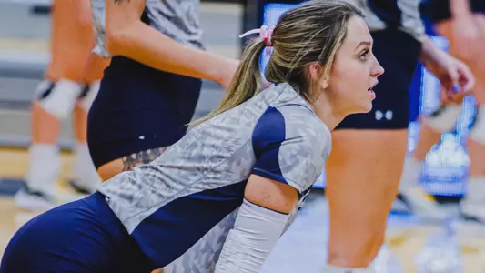 Logan O'Brian ready for serve receive