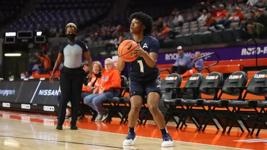 Nubia Benedith takes a shot.