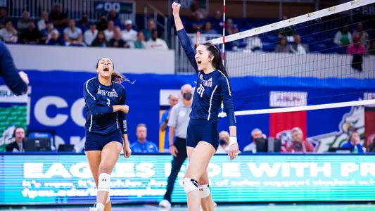 Maddie Boyd celebrates a point