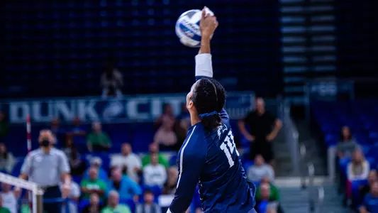 Dariana Hollingsworth-Santana attacks the ball.