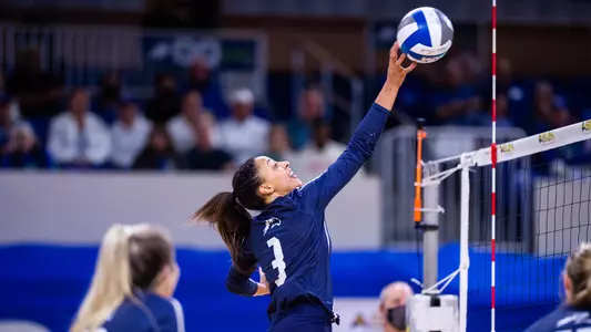 Gabby O'Connell attacks the ball