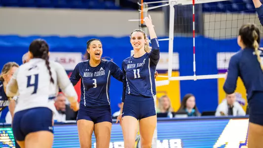 Bre Walp celebrates a point