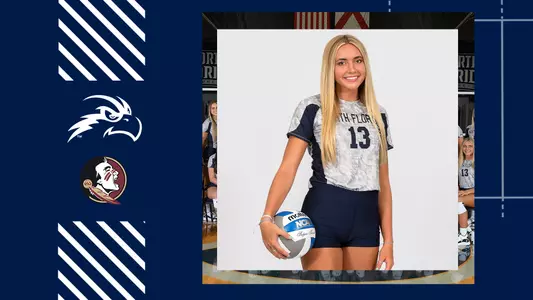 Annie Antar preview graphic with a picture of her holding the ball next to logos