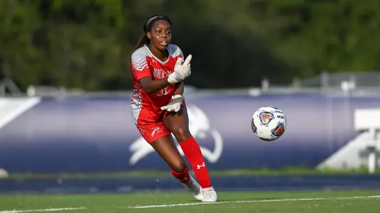 Mercedes Sapp rolling the ball out