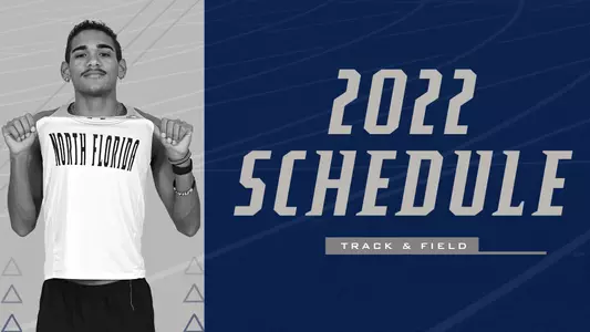 2022 T&F schedule release graphic of Tim Doyle on cover