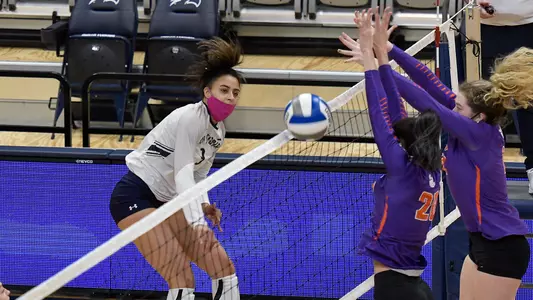 Gabby O'Connell swings on an attack