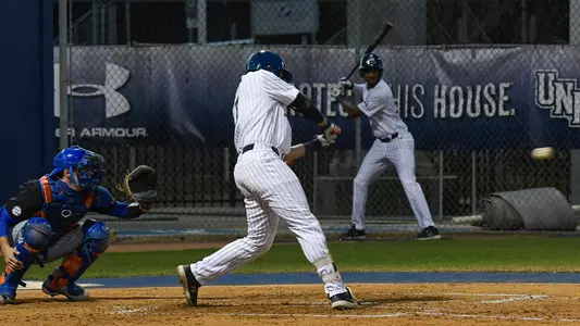 Ricky Presno swinging at a pitch