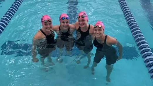 800 Free Relay of Annie Fletcher, Ashley Kephart, Taylor Warren and Ashley Cozad broke the pool record at Georgia Southern.