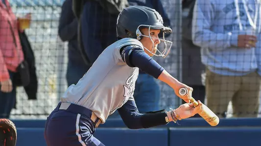 Taylor Engman bunts against Stony Brook