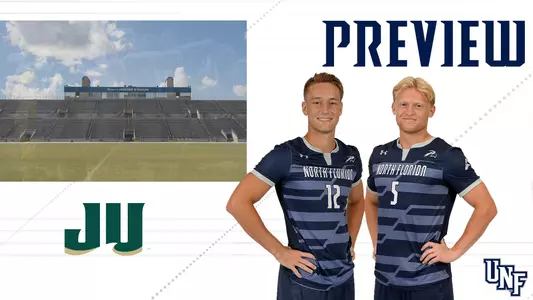 Men's soccer preview against JU featuring seniors Blake Sams and Henrik Welle.