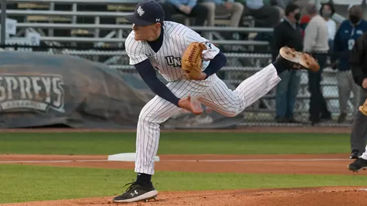 Ethan Jones delivers a pitch.