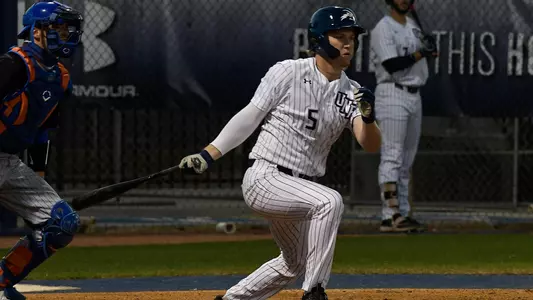 Cade Westbrook swings at a pitch.