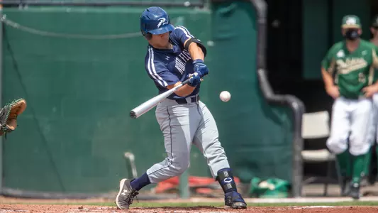 Austin Bogart hitting the ball